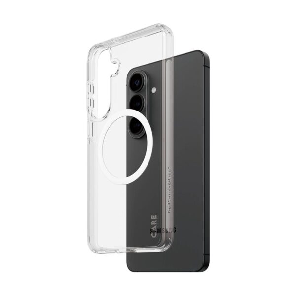 CARE by PanzerGlass Urban Explorer Case Transparent w. White Qi Samsung New Galaxy S26 Plus | PanzerGlass