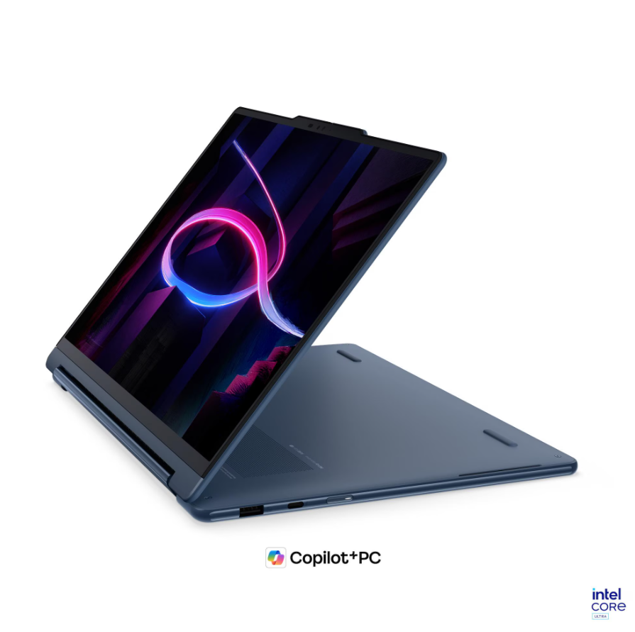 Lenovo Yoga 9 2-in-1 14IPH11 Intel | Cosmic Blue | 14 " | OLED | Touchscreen | 2.8K WQXGA+ | 2880 x 1800 pixels | Intel Core Ultra 7 | 355 | 32 GB | Soldered LPDDR5X | Solid-state drive capacity 1000 GB | Intel Graphics | Windows 11 Home | 802.11be | Bluetooth version 5.4 | Keyboard language Nordic | Keyboard backlit | Warranty 24 month(s) | Battery warranty 12 month(s) - Image 10