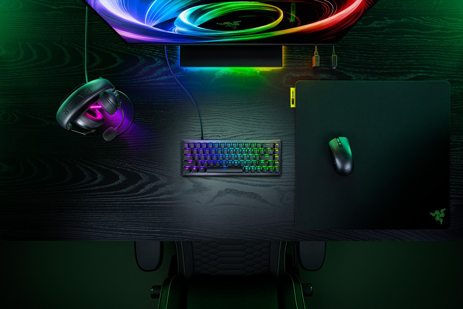 Razer Hall Effect Magnetic Esports Keyboard | Huntsman V3 HE Magnetic Mini 65% 8KHz | Keyboard | Wired | US | Razer Hall Effect Magnetic Switches - Image 4