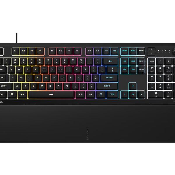 CORSAIR SKIFF 100 PLUS Wired RGB Membrane Gaming Keyboard, 10-Zoned RGB LED | Corsair