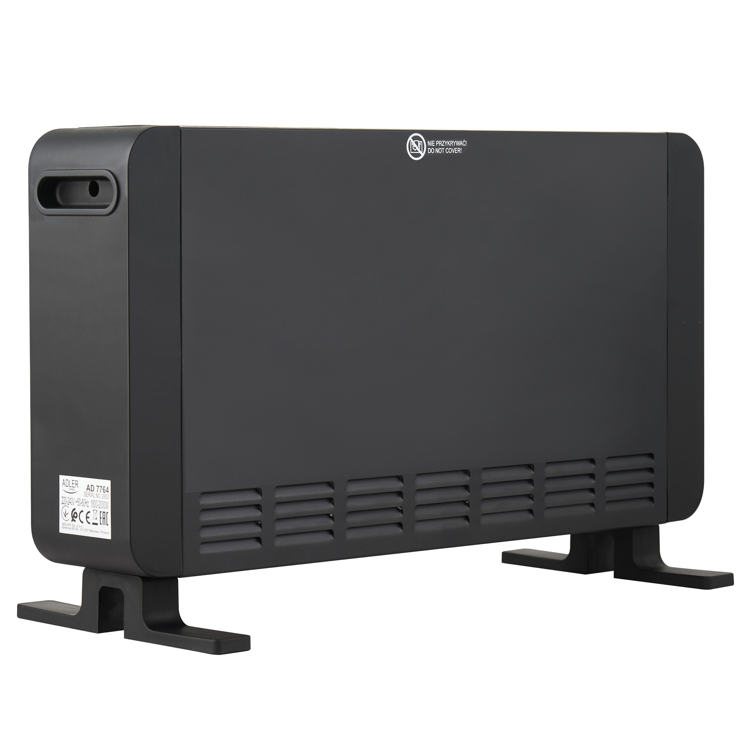 Adler Heater | AD 7764 | Convector | 2000 W | Number of power levels 3 | Black - Image 8