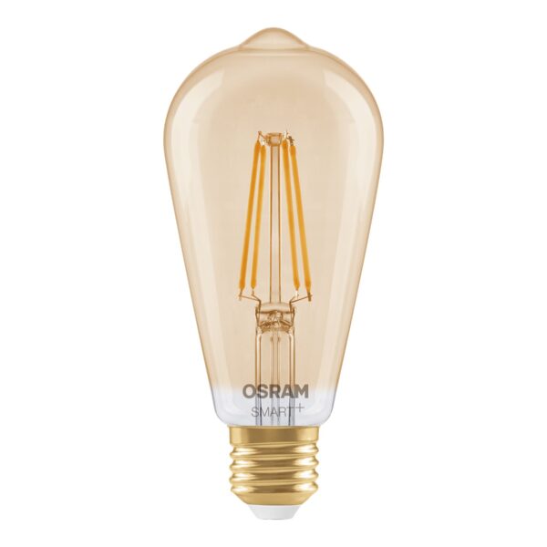 Osram SMART+ MATTER Filament Dimmable Classic Edison 53 824 Gold | E27 | 6 W | Warm White | Wi-Fi