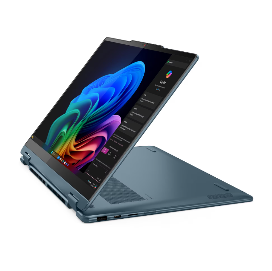 Lenovo- Yoga 7 2-in-1 14AKP10 AMD | Tidal Teal | 14 " | OLED | WUXGA | 1920 x 1200 pixels | AMD Ryzen AI 7 | 350 | 16 GB | Soldered LPDDR5 | Solid-state drive capacity 512 GB | AMD Radeon 860M Graphics | Windows 11 Home | 802.11be | Bluetooth version 5.4 | Keyboard language English | Keyboard backlit | Warranty 24 month(s) | Battery warranty 12 month(s) - Image 5