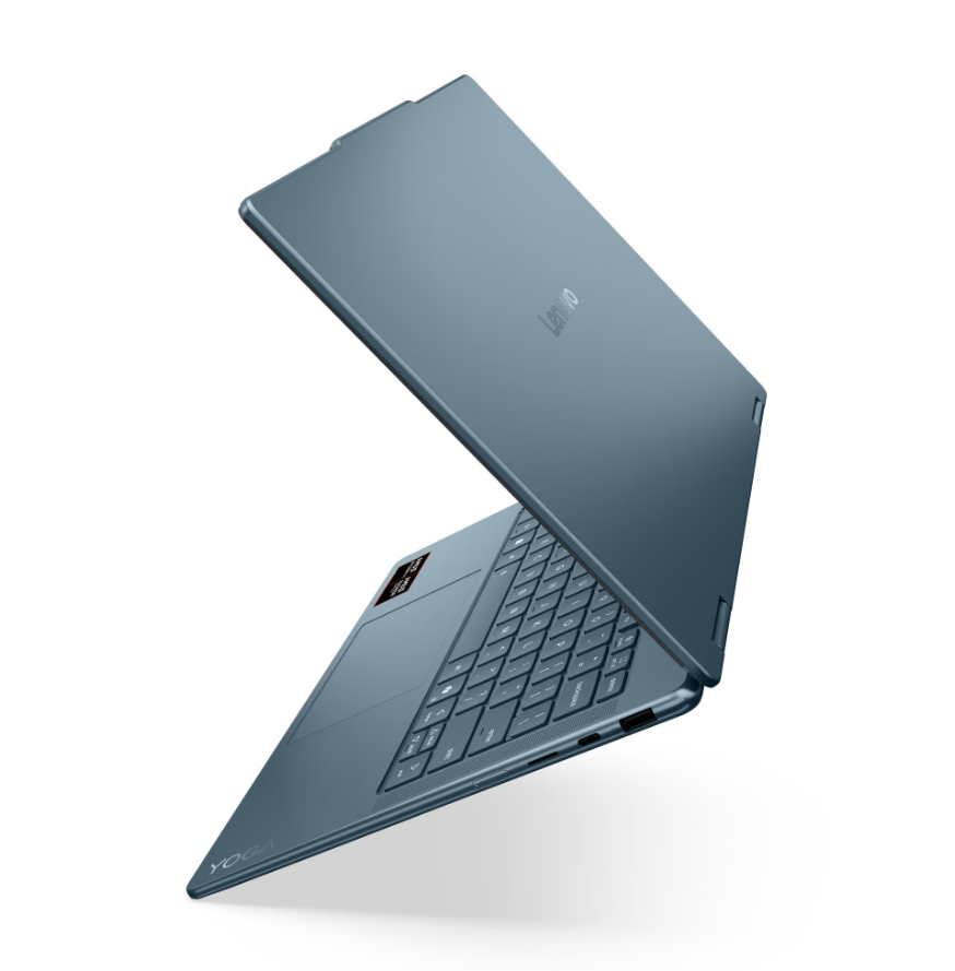 Lenovo- Yoga 7 2-in-1 14AKP10 AMD | Tidal Teal | 14 " | OLED | WUXGA | 1920 x 1200 pixels | AMD Ryzen AI 7 | 350 | 16 GB | Soldered LPDDR5 | Solid-state drive capacity 512 GB | AMD Radeon 860M Graphics | Windows 11 Home | 802.11be | Bluetooth version 5.4 | Keyboard language English | Keyboard backlit | Warranty 24 month(s) | Battery warranty 12 month(s) - Image 6