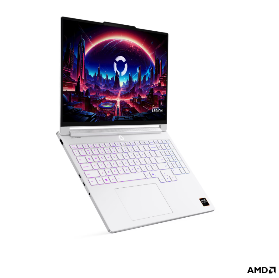 Lenovo- Legion 7 16AGP11 AMD | Glacier White | 16 " | OLED | WQXGA | 2560 x 1600 pixels | Glossy | AMD Ryzen AI 9 | HX 470 | 32 GB | Soldered LPDDR5X | Solid-state drive capacity 1000 GB | NVIDIA GeForce RTX 5070 | GDDR7 | 12 GB | Windows 11 Home | 802.11be | Bluetooth version 5.4 | Keyboard language English | Keyboard backlit | Warranty 24 month(s) | Battery warranty 12 month(s) - Image 3