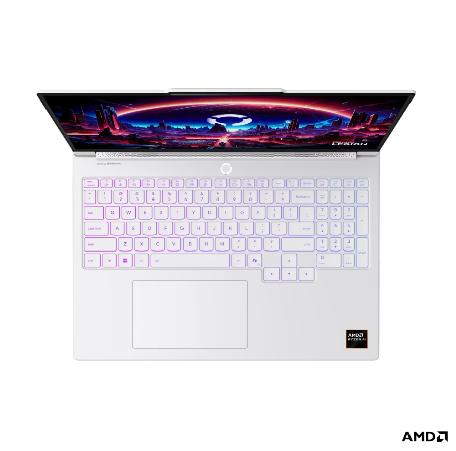 Lenovo- Legion 7 16AGP11 AMD | Glacier White | 16 " | OLED | WQXGA | 2560 x 1600 pixels | Glossy | AMD Ryzen AI 9 | HX 470 | 32 GB | Soldered LPDDR5X | Solid-state drive capacity 1000 GB | NVIDIA GeForce RTX 5070 | GDDR7 | 12 GB | Windows 11 Home | 802.11be | Bluetooth version 5.4 | Keyboard language English | Keyboard backlit | Warranty 24 month(s) | Battery warranty 12 month(s) - Image 7