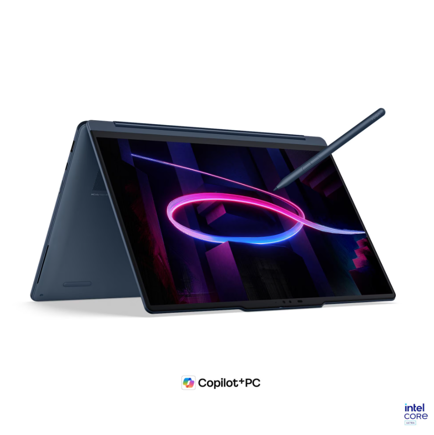 Lenovo Yoga 9 2-in-1 14IPH11 Intel | Cosmic Blue | 14 " | OLED | Touchscreen | 2.8K WQXGA+ | 2880 x 1800 pixels | Intel Core Ultra 7 | 355 | 32 GB | Soldered LPDDR5X | Solid-state drive capacity 1000 GB | Intel Graphics | Windows 11 Home | 802.11be | Bluetooth version 5.4 | Keyboard language Nordic | Keyboard backlit | Warranty 24 month(s) | Battery warranty 12 month(s) - Image 3