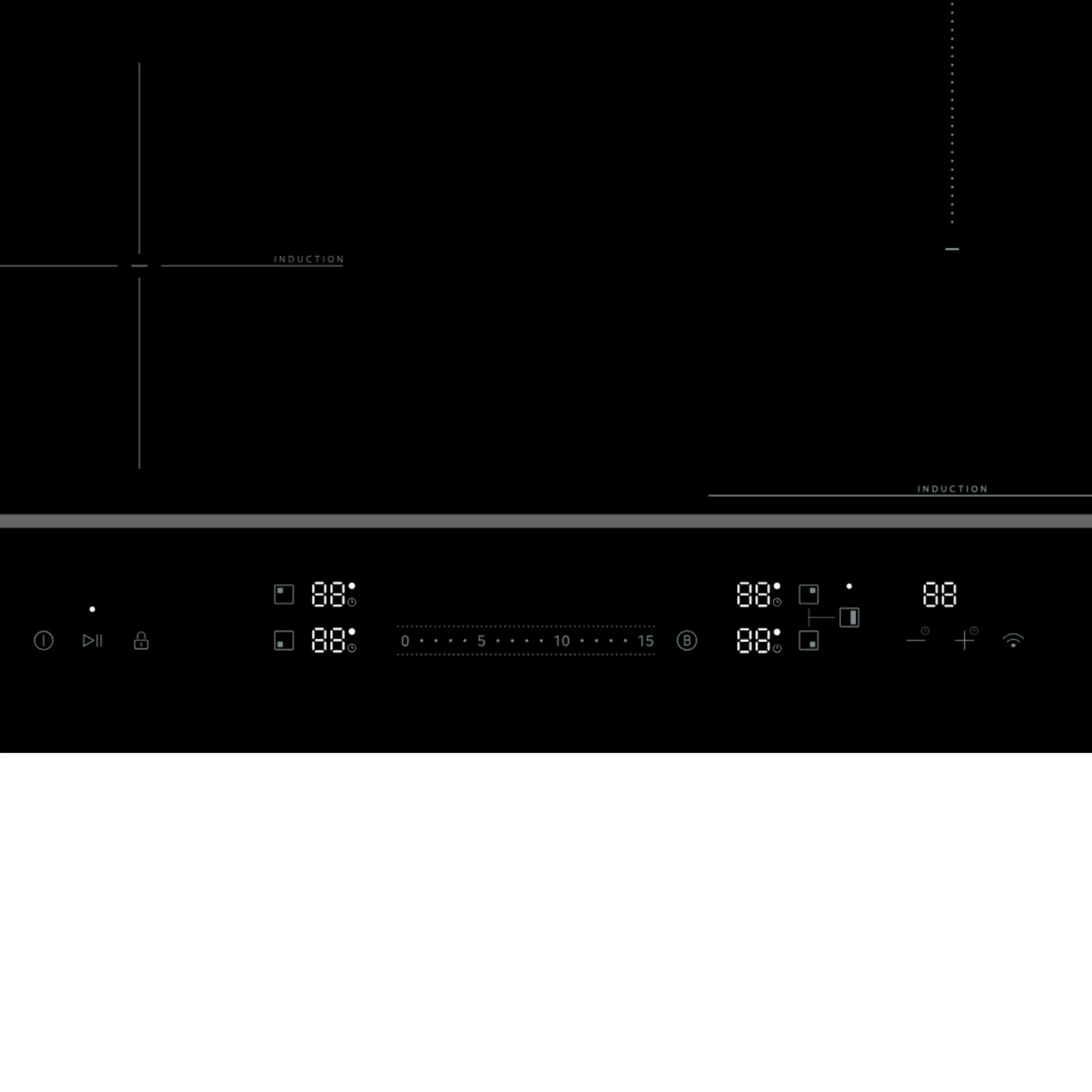 Midea Hob | MIH744BE325GKD | Induction | Number of burners/cooking zones 4 | Touch | Timer | Black - Image 6