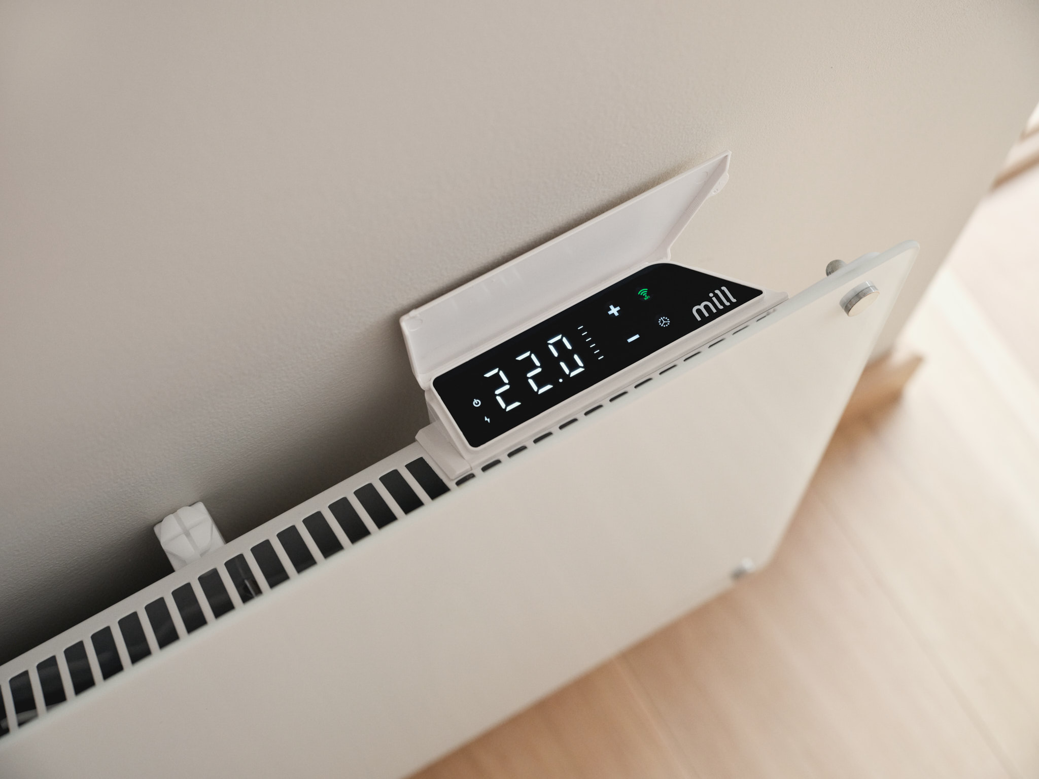 Mill Glass Smart WiFi Panel Heater Gen. 4 | GL1300WIFI4 | Panel Heater | 1300 W | Suitable for rooms up to 15-19 m² | White - Image 3