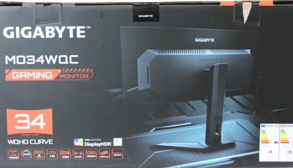 SALE OUT. GIGABYTE MONITOR 34" MO34WQC EK | SALE OUT. SALE OUT. | MO34WQC EK1 | 34 " | OLED | WQHD | 175 Hz | 0.03 ms | 3440 x 1440 pixels | 250 cd/m² | HDMI ports quantity 2 | Warranty 36 month(s) | DAMAGED PACKAGING, DEMO