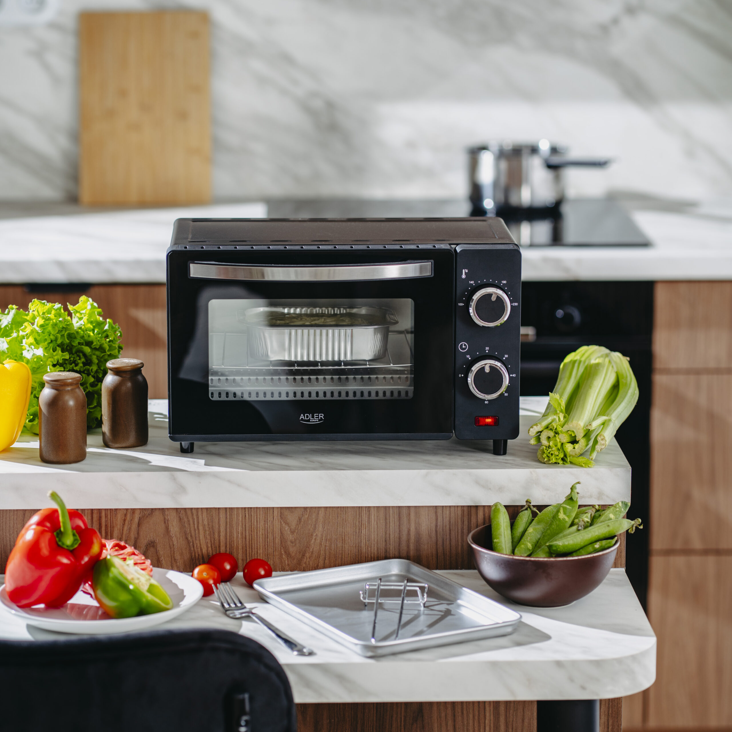 Adler Electric oven | AD 6032 | 9 L | 650 W | Black - Image 13