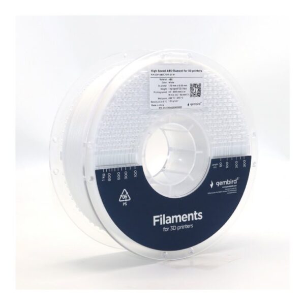 Flashforge High Speed ABS filament, 1.75 mm, 1 kg | 3DP-ABS1.75HY-01-W | ABS filament | White
