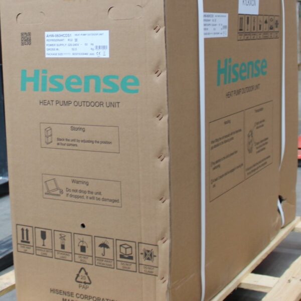 SALE OUT. Hisense Hi-Therma 6 kw heat pump Split type Outdoor unit | Hisense AHW-060HCDS1 | Hi-Therma 6 kw heat pump Split type Outdoor unit | 36 month(s) | DAMAGED PACKAGING, DENTED FRONT (BOTTOM, RIGHT SIDE)