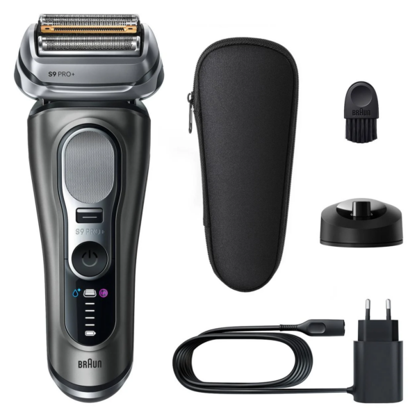 Braun Shaver | 9615S Series 9 Pro+ | Operating time (max) 60 min | Wet & Dry | Grey