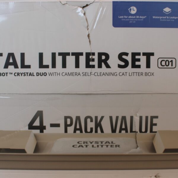SALE OUT. | PETKIT Crystal Litter for Purobot Crystal Duo, 4 bags | DAMAGED PACKAGING
