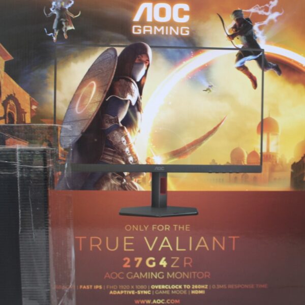 SALE OUT. AOC Gaming 27G4ZR 27" 1920x1080/1ms/300cd/m², HDMI, DisplayPort, Headphone Out | SALE OUT. | AOC | 27G4ZR | 27 " | Fast IPS | FHD | 16:9 | 240 Hz | 1 ms | 1920 x 1080 pixels | 350 cd/m² | HDMI ports quantity 2 | Black | Warranty 36 month(s) | DAMAGED PACKAGING