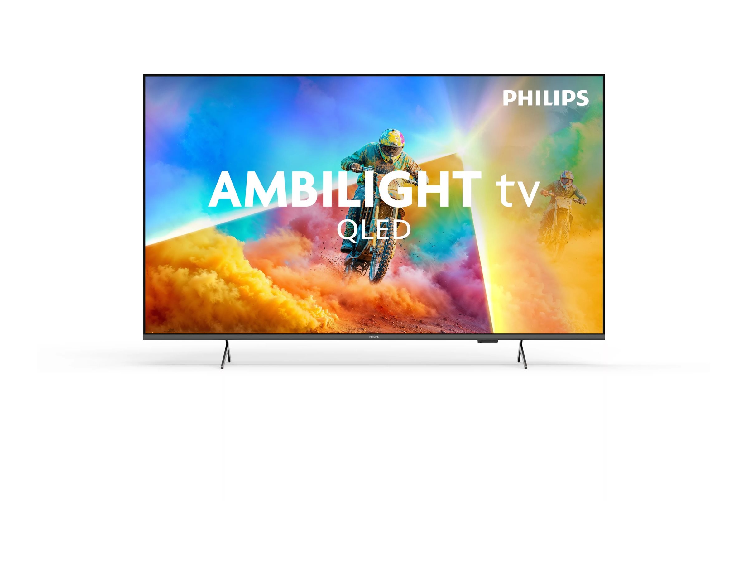 Philips 4K QLED Ambilight TV | 43PQS8501/12 | 43" | Smart TV | TITAN OS | UHD | Black