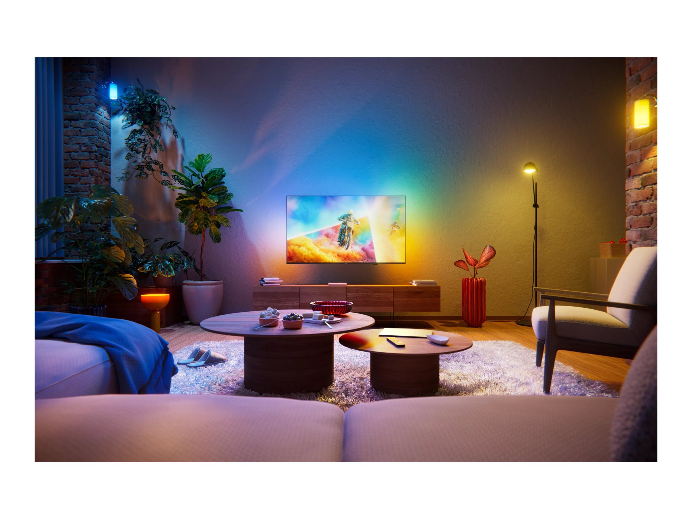 Philips 4K QLED Ambilight TV | 43PQS8501/12 | 43" | Smart TV | TITAN OS | UHD | Black - Image 3