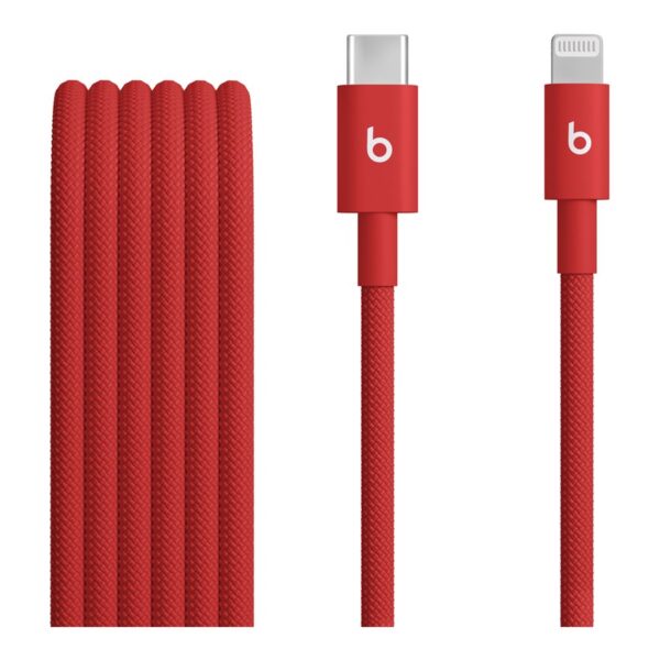 Apple USB-C to Lightning Woven Cable (1.5 m) - Rapid Red | Apple