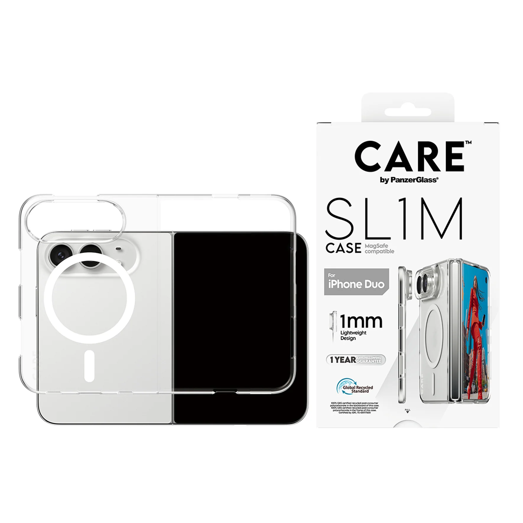 PanzerGlass Care | Back cover | iPhone Duo | Apple | Recycled plastic | Transparent - Image 3