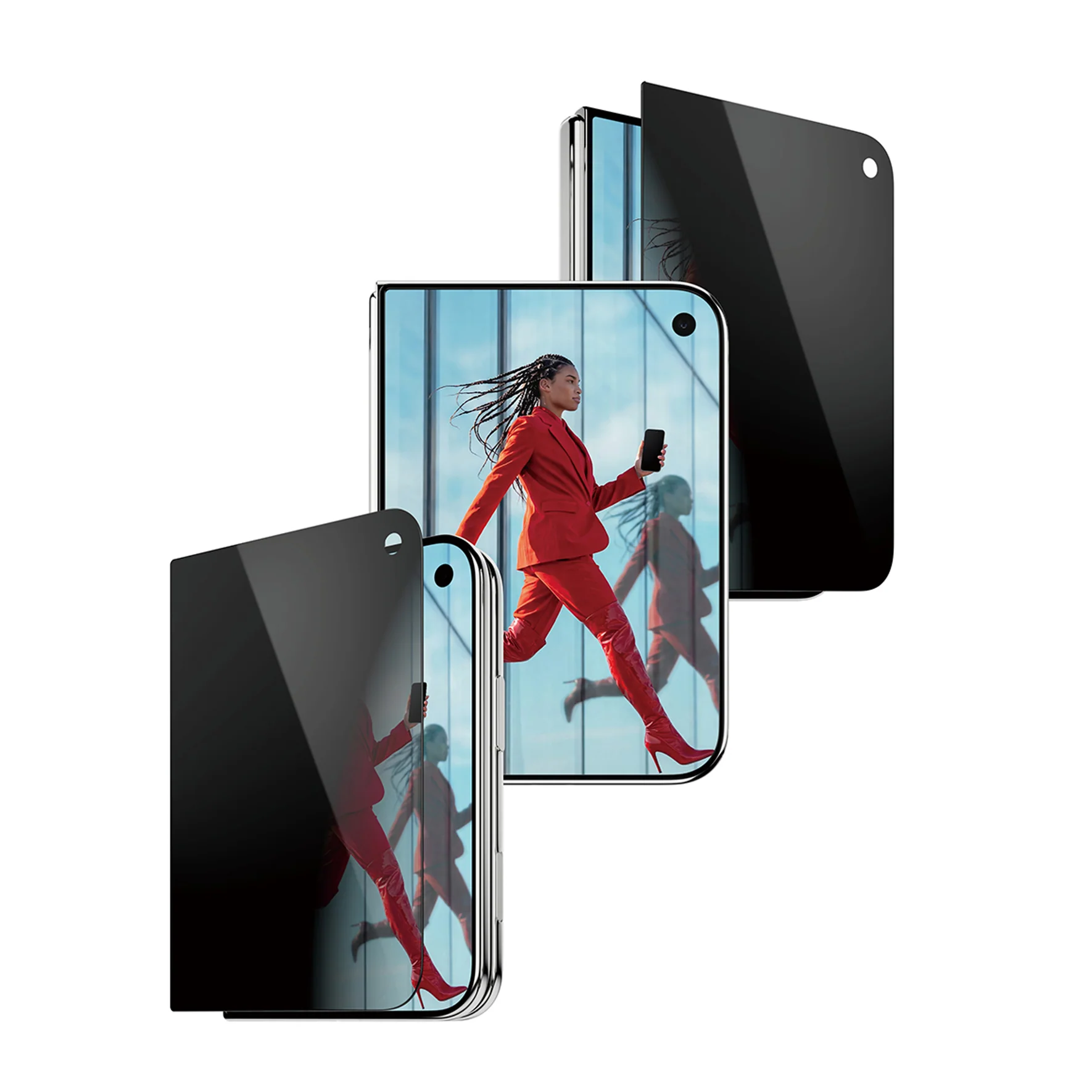 PanzerGlass Privacy w. EasyAligner | Screen protector | Apple | iPhone Duo | Glass | Transparent - Image 3