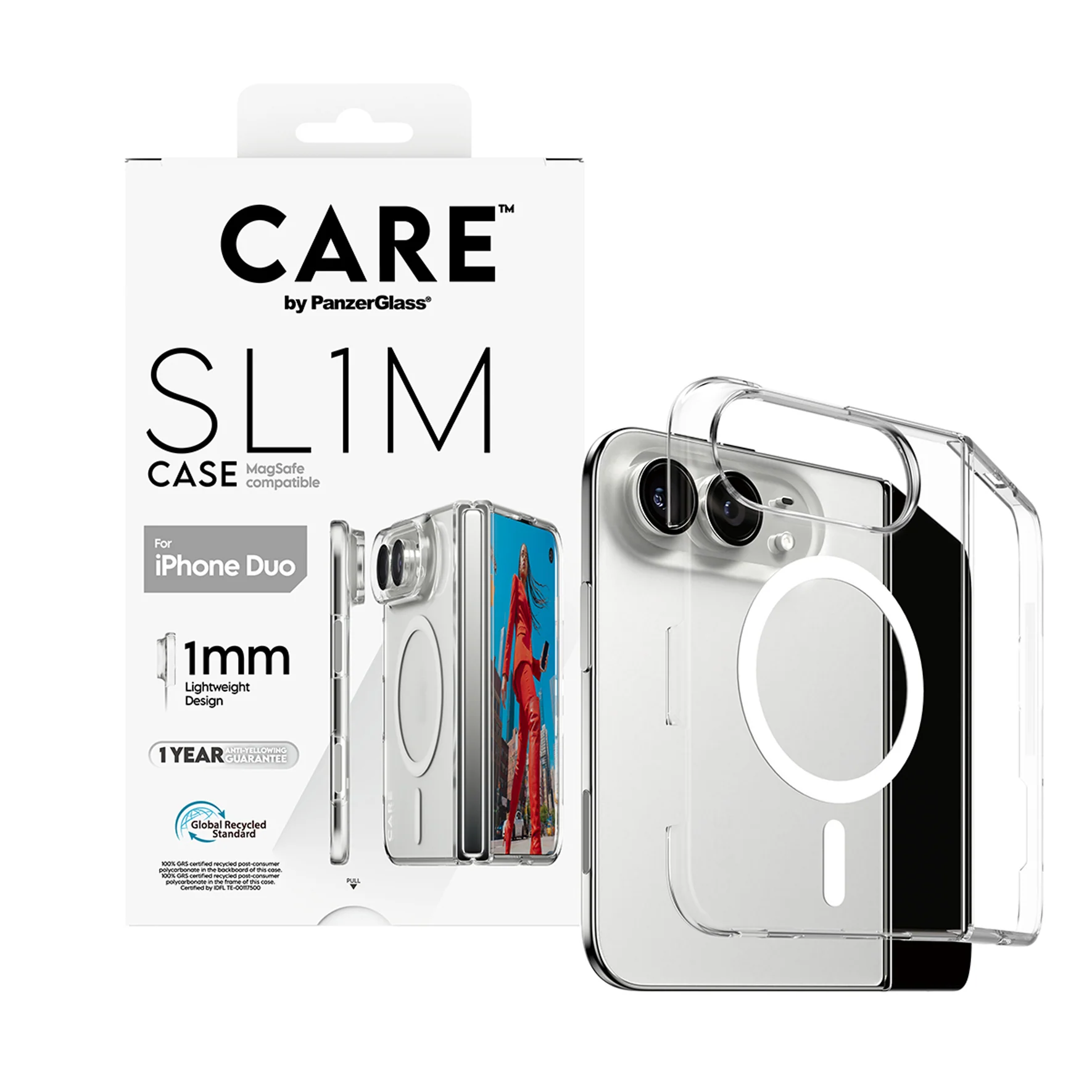 PanzerGlass Care | Back cover | iPhone Duo | Apple | Recycled plastic | Transparent - Image 5
