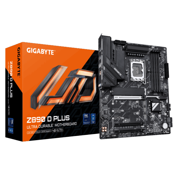 Gigabyte Z890 D PLUS | Processor family Intel | Processor socket LGA1851 | DDR5 | Supported hard disk drive interfaces M.2, SATA | Number of SATA connectors 4