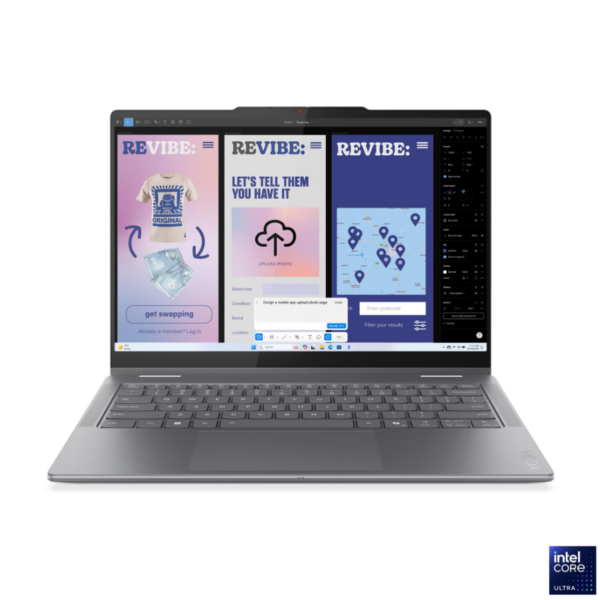 Lenovo Yoga 7 2-in-1 14ILL10 Intel | Luna Grey | 14 " | OLED | Touchscreen | WUXGA | 1920 x 1200 pixels | Glossy | Intel Core Ultra 5 | 226V | 16 GB | Soldered LPDDR5X | Solid-state drive capacity 512 GB | Intel Arc Graphics 130V | Windows 11 Home | 802.11be | Bluetooth version 5.4 | Keyboard language English | Keyboard backlit | Warranty 24 month(s) | Battery warranty 12 month(s)