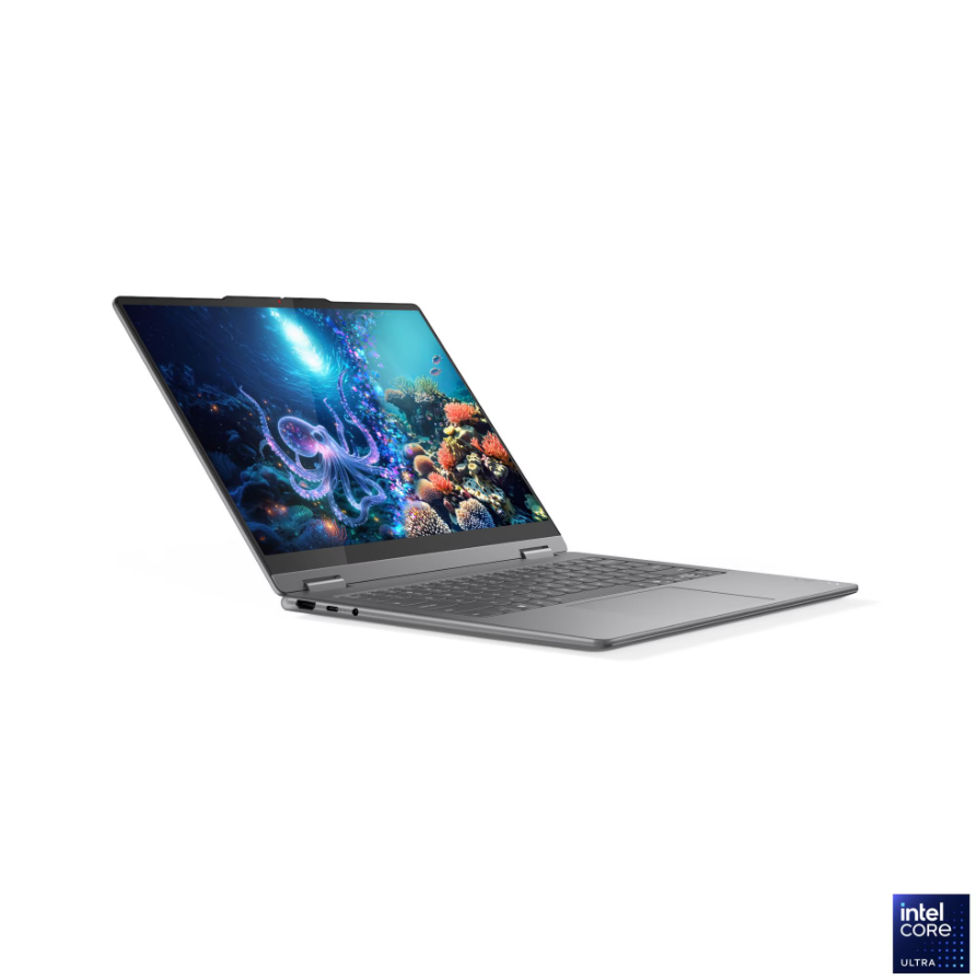 Lenovo Yoga 7 2-in-1 14ILL10 Intel | Luna Grey | 14 " | OLED | Touchscreen | WUXGA | 1920 x 1200 pixels | Glossy | Intel Core Ultra 5 | 226V | 16 GB | Soldered LPDDR5X | Solid-state drive capacity 512 GB | Intel Arc Graphics 130V | Windows 11 Home | 802.11be | Bluetooth version 5.4 | Keyboard language English | Keyboard backlit | Warranty 24 month(s) | Battery warranty 12 month(s) - Image 4