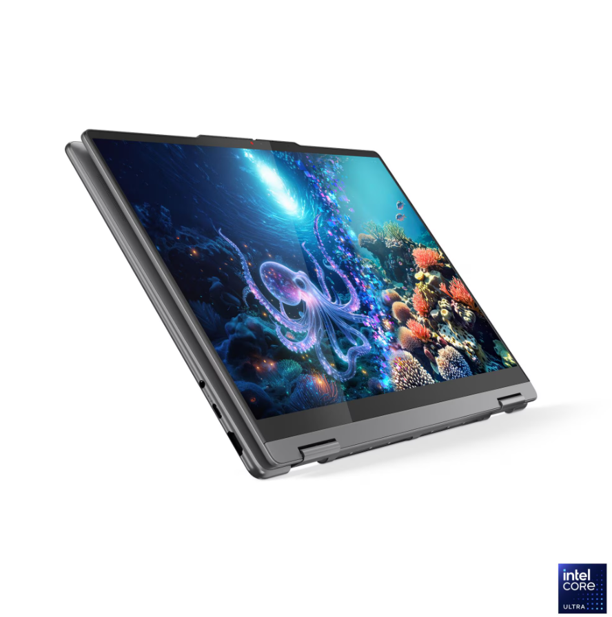 Lenovo Yoga 7 2-in-1 14ILL10 Intel | Luna Grey | 14 " | OLED | Touchscreen | WUXGA | 1920 x 1200 pixels | Glossy | Intel Core Ultra 5 | 226V | 16 GB | Soldered LPDDR5X | Solid-state drive capacity 512 GB | Intel Arc Graphics 130V | Windows 11 Home | 802.11be | Bluetooth version 5.4 | Keyboard language English | Keyboard backlit | Warranty 24 month(s) | Battery warranty 12 month(s) - Image 8