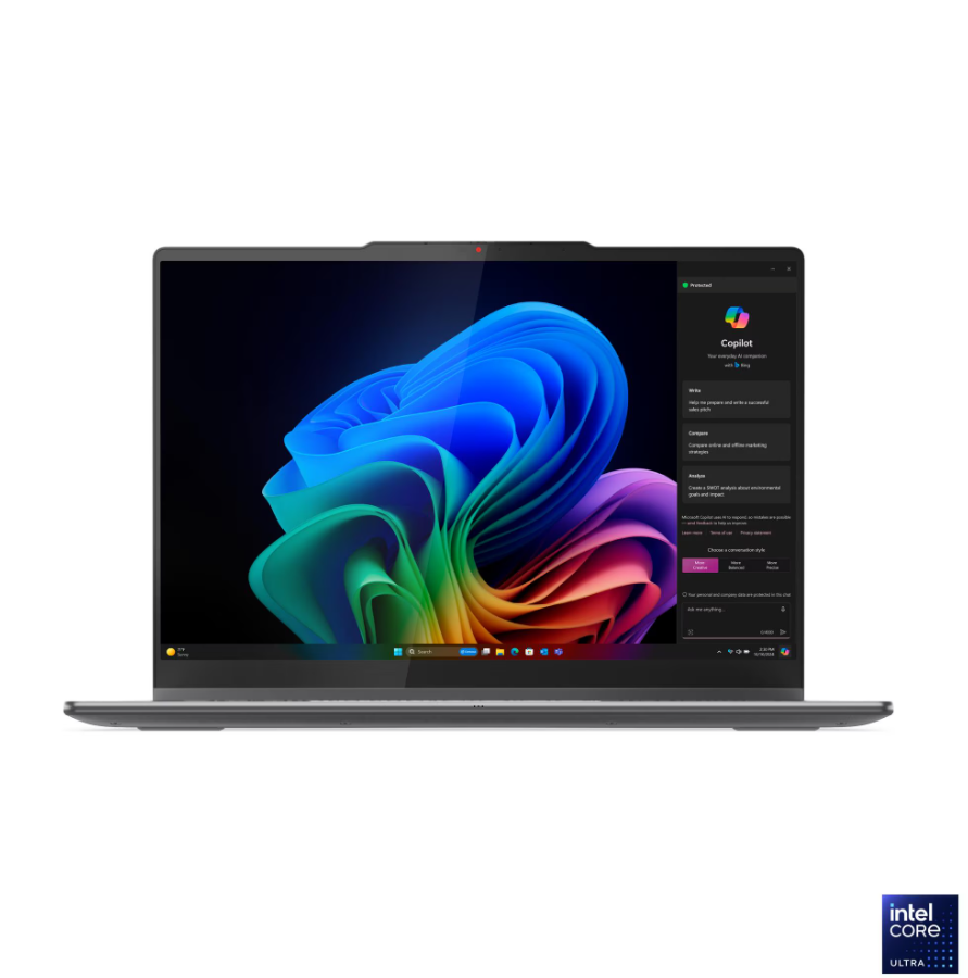 Lenovo Yoga 7 2-in-1 14ILL10 Intel | Luna Grey | 14 " | OLED | Touchscreen | WUXGA | 1920 x 1200 pixels | Glossy | Intel Core Ultra 5 | 226V | 16 GB | Soldered LPDDR5X | Solid-state drive capacity 512 GB | Intel Arc Graphics 130V | Windows 11 Home | 802.11be | Bluetooth version 5.4 | Keyboard language English | Keyboard backlit | Warranty 24 month(s) | Battery warranty 12 month(s) - Image 13