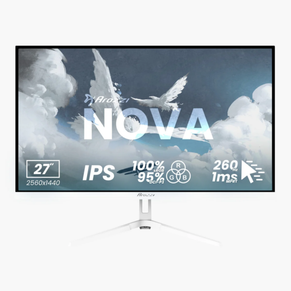 Arozzi | Nova | 27 " | IPS | QHD | 16:9 | 260 Hz | 1 ms | 2560 x 1440 pixels | 350 cd/m² | HDMI ports quantity 2 | White