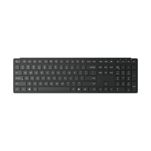 Lenovo Multi-Mode Pro Keyboard 6000 | Keyboard | Wireless | Nordic | Bluetooth | Wireless connection | Eclipse Black