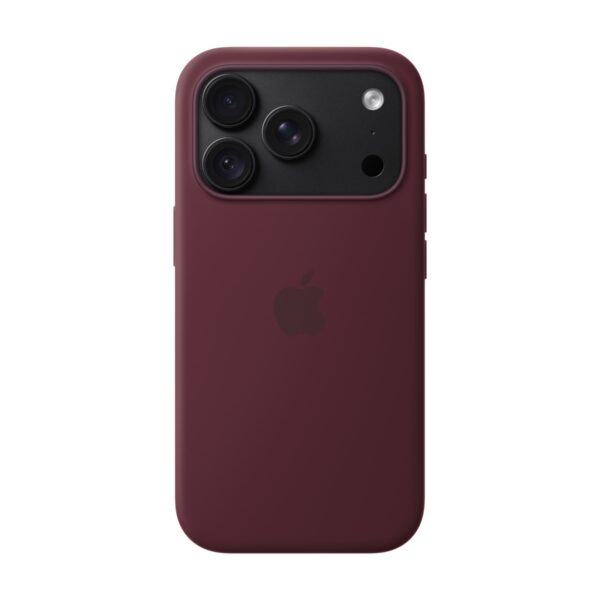 APPLE iPhone 18 Pro Silicone Case with MagSafe - Burgundy | Apple