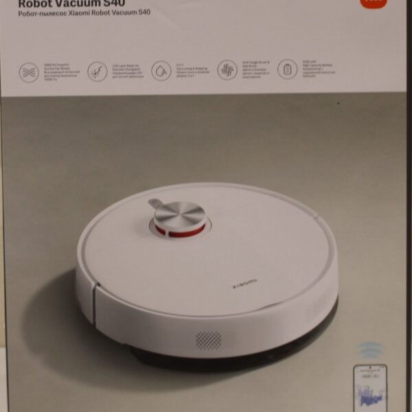 SALE OUT. Xiaomi Robot Vacuum S40 EU | Xiaomi Robot Vacuum S40 EU | Wet&Dry | 5200 mAh | Dust capacity 0.52 L | 10000 Pa | White | DAMAGED PACKAGING | 24 month(s)