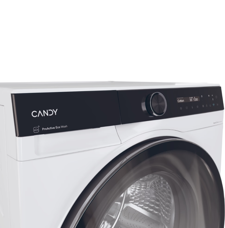 Candy Washing machine | BS 49SB8-S | Energy efficiency class A | Front loading | Washing capacity 9 kg | 1400 RPM | Depth 52 cm | Width 60 cm | Display | LCD | Steam function | Wi-Fi | White - Image 9