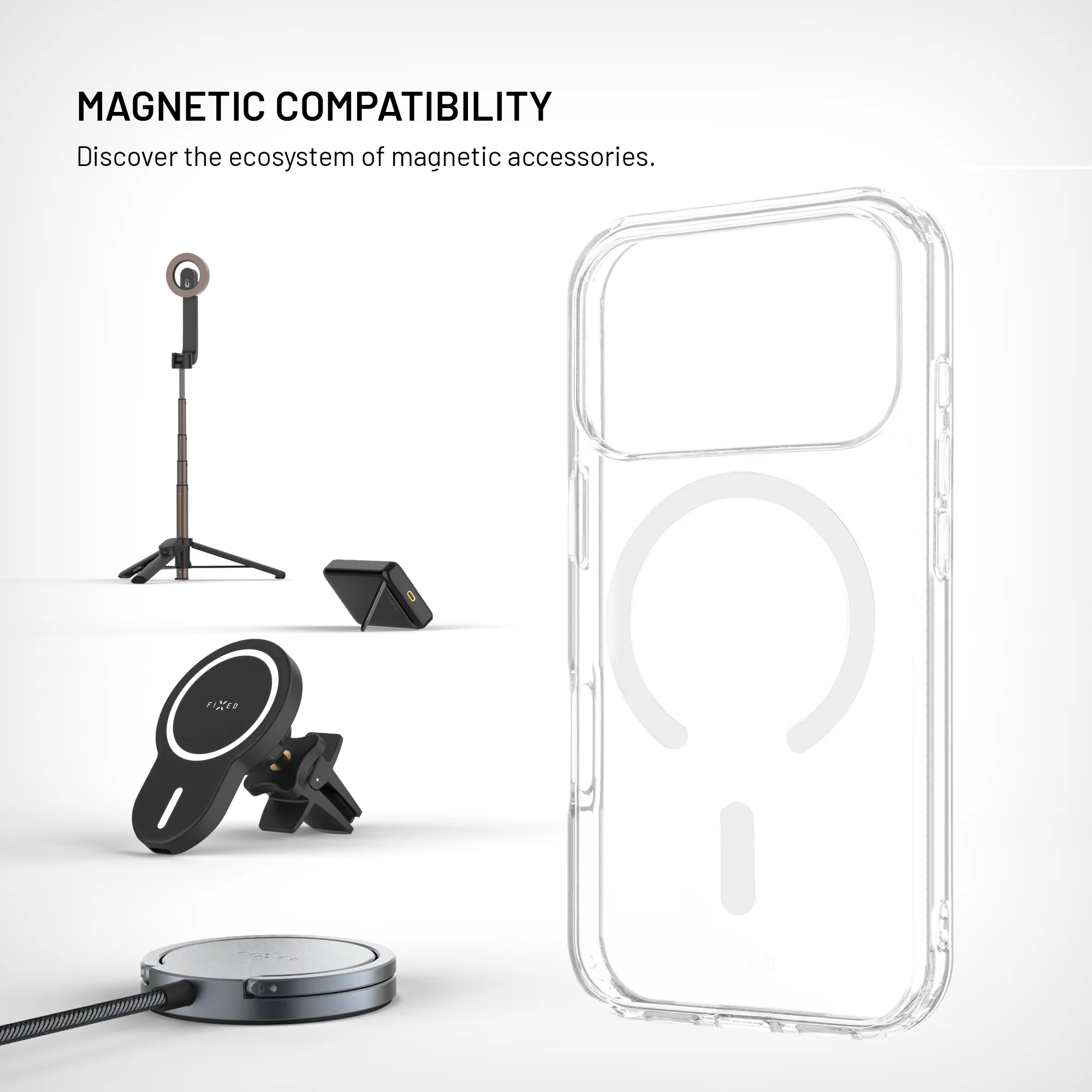 Fixed MagPure | Back cover | Xiaomi | 17 | TPU/PC | Clear - Image 3
