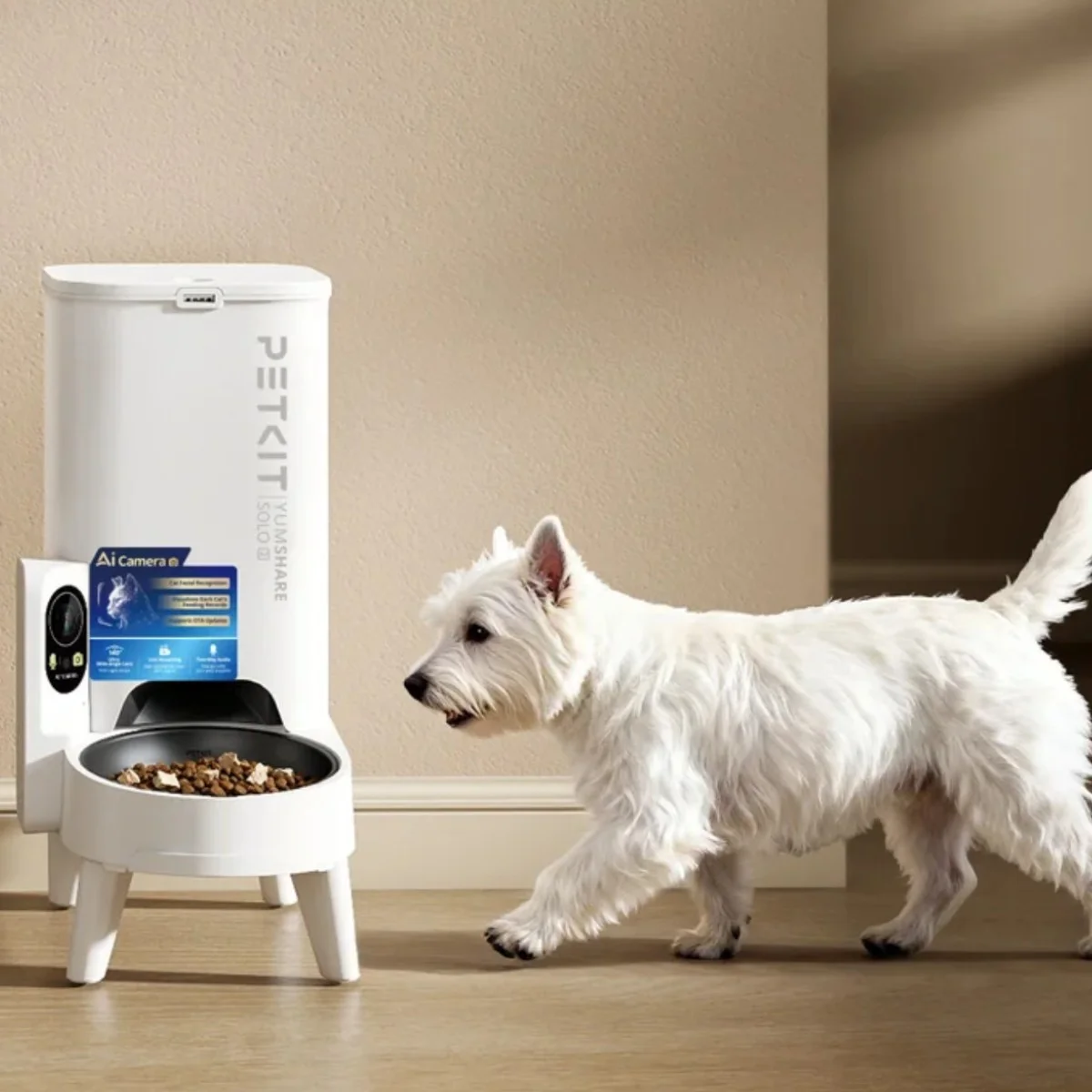 PETKIT P571 2 (D4H-2) YumShare Solo 2 Feeder with camera | Capacity 3 L | Material ABS, 304 stainless steel, Silicone | White - Image 7