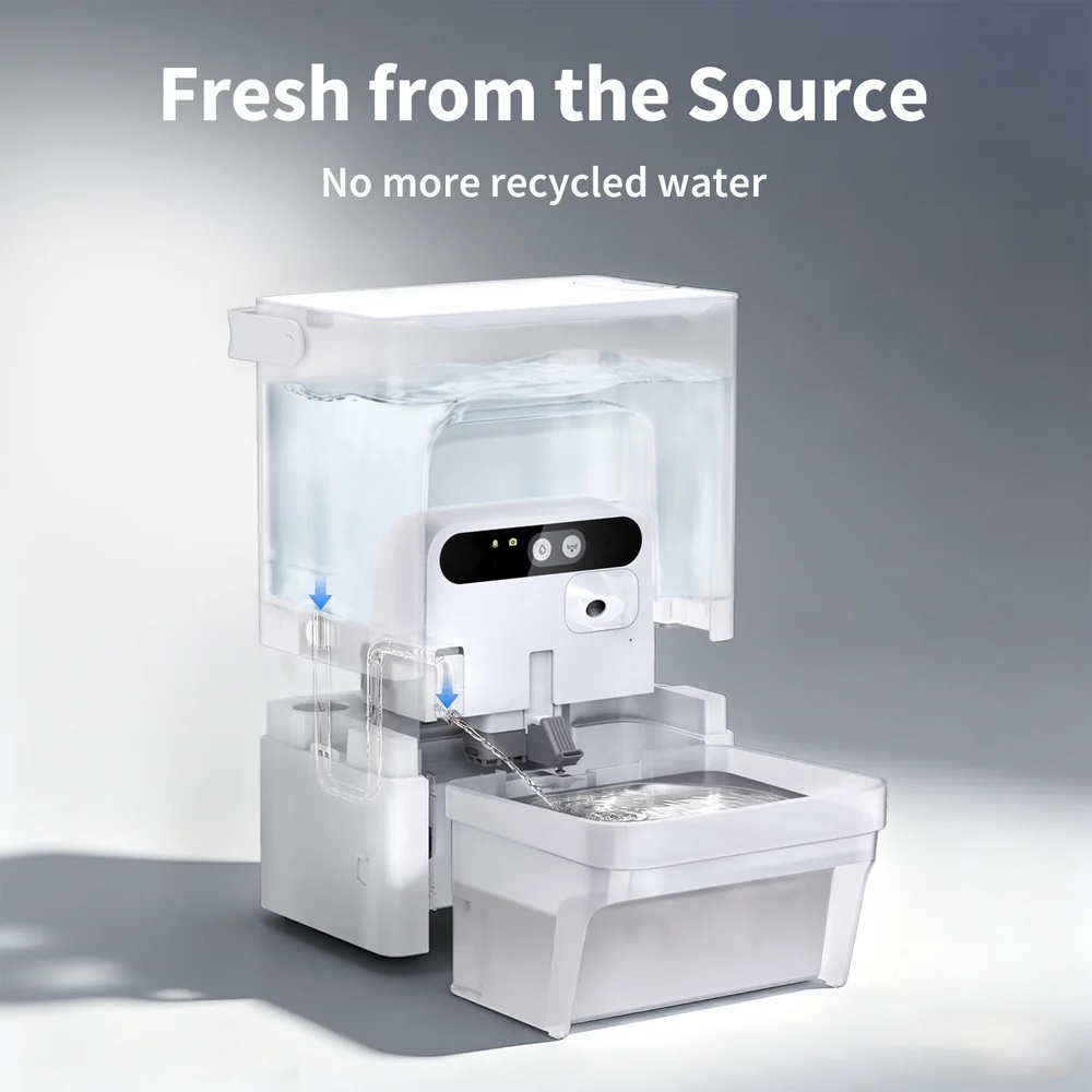PETKIT Pet Water Fountain with Camera | EverSweet Ultra | Capacity 5 L | Material ABS, 304 Stainless Steel, PP, PPO | White - Image 7