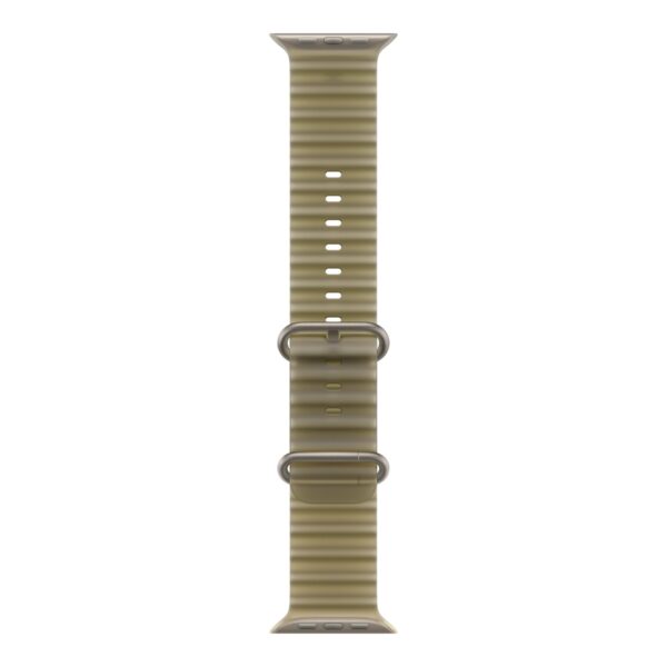 APPLE 49mm Translucent Kelp Ocean Band - Natural Titanium Finish | Apple