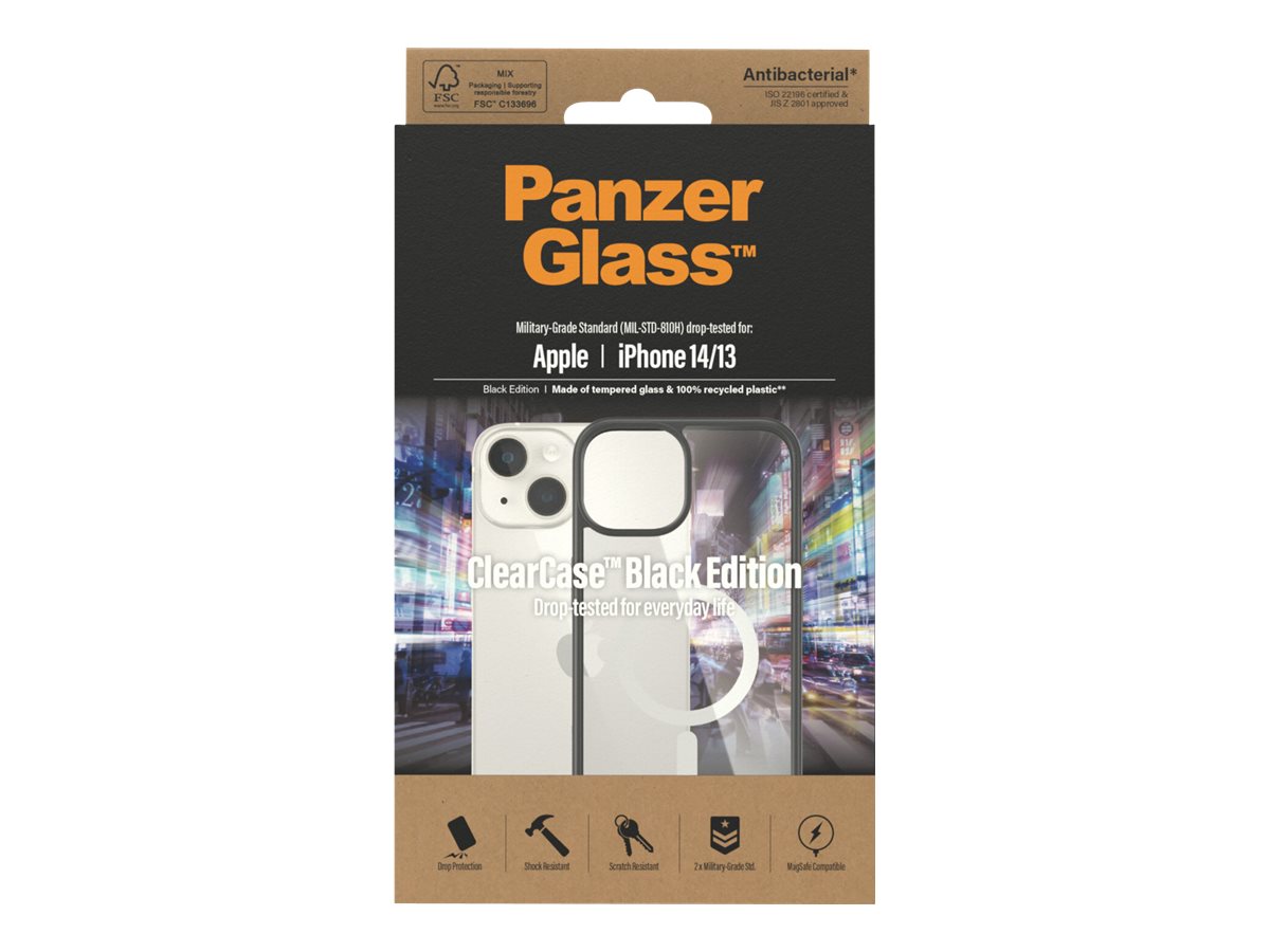 PanzerGlass | MagSafe Compatible | Back protection | Apple | iPhone 14/13 | Tempered glass | Black | MagSafe compatible; 2 x Military Grade Standard; 100% recycled frame material - Image 9