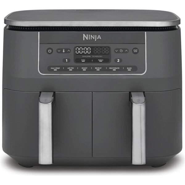 NINJA Double hot air fryer | DZ300EU | Power 2400 W | Capacity 7.6 L | Grey