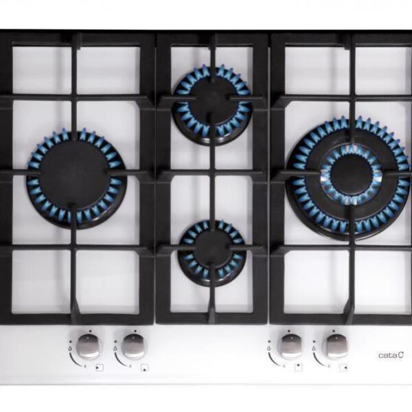 CATA | hob | LCI 6031 WH | Gas on glass | Number of burners/cooking zones 4 | Rotary knobs | White