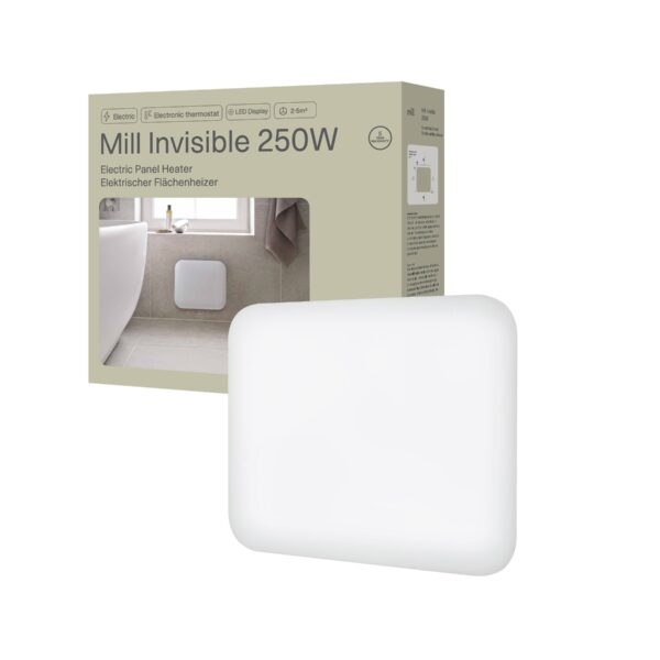 Mill | Heater | IB250 Steel | Panel Heater | 250 W | Number of power levels 1 | Suitable for rooms up to 2-5 m² | White
