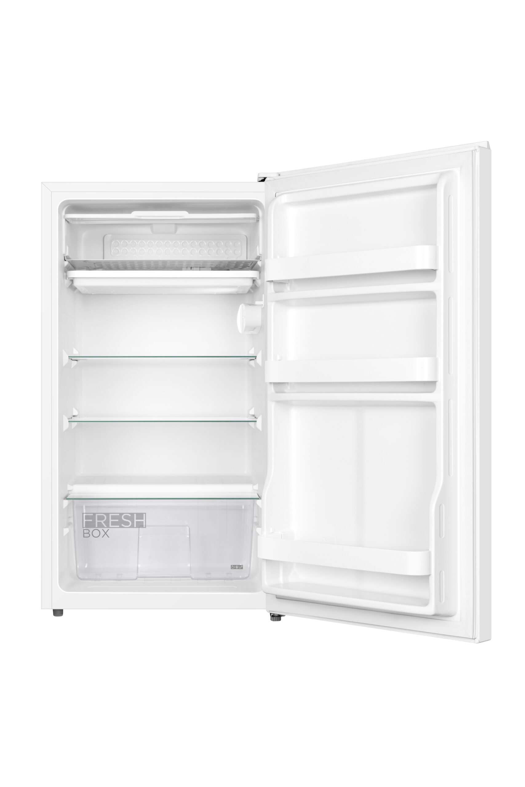 Midea Refrigerator | MDRD143FGE01 | Energy efficiency class E | Free standing | Larder | Height 86 cm | Fridge net capacity 93 L | 39 dB | White - Image 2