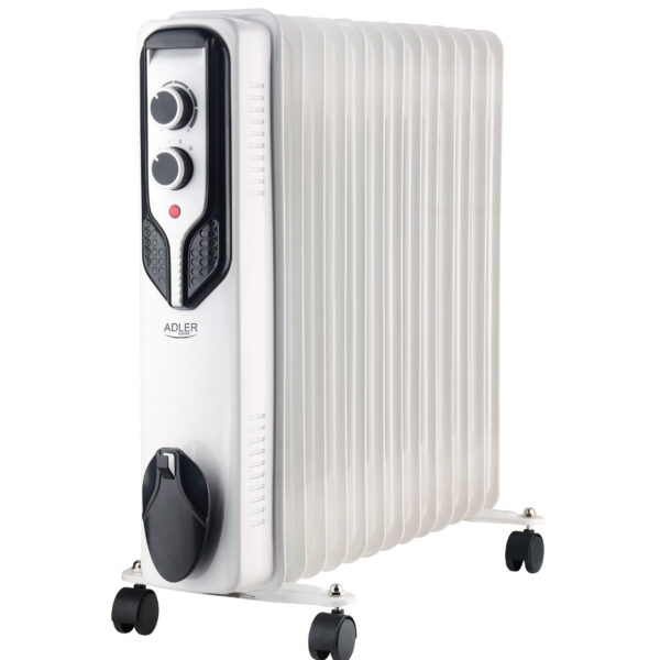 Adler | Oil-Filled Radiator | AD 7818 | Oil Filled Radiator | 2500 W | Number of power levels 3 | White