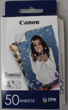 SALE OUT. | 50 sheets | ZP-2030 | Photo Paper | White | 5 x 7.6 cm | DAMAGED PACKAGING