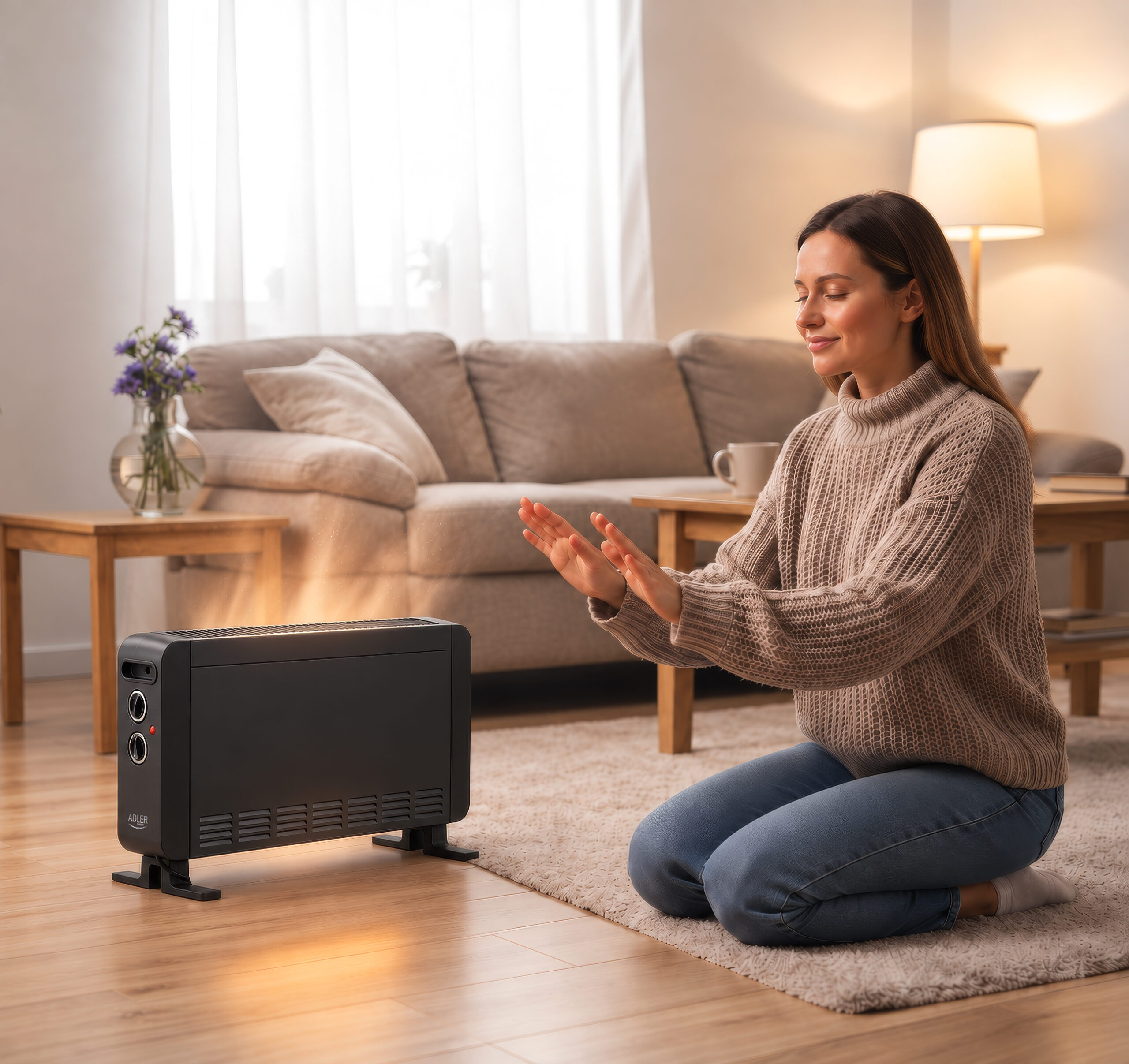 Adler Heater | AD 7764 | Convector | 2000 W | Number of power levels 3 | Black - Image 11