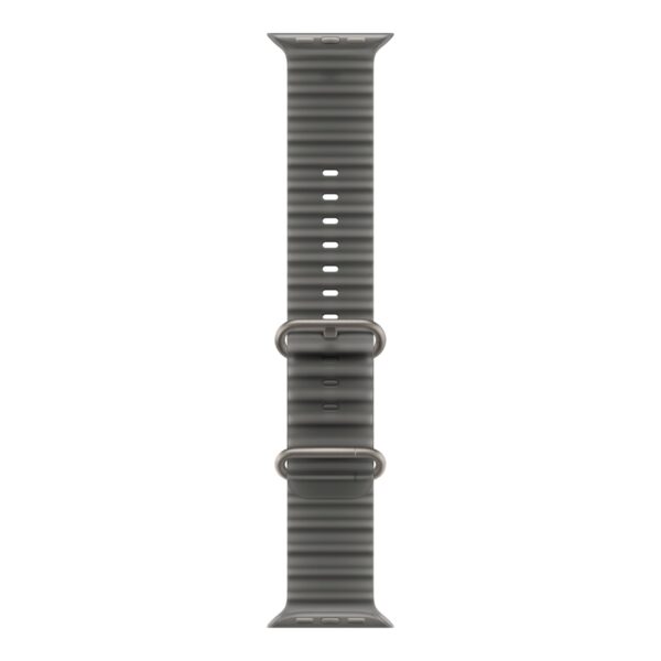 APPLE 49mm Translucent Black Ocean Band - Natural Titanium Finish | Apple