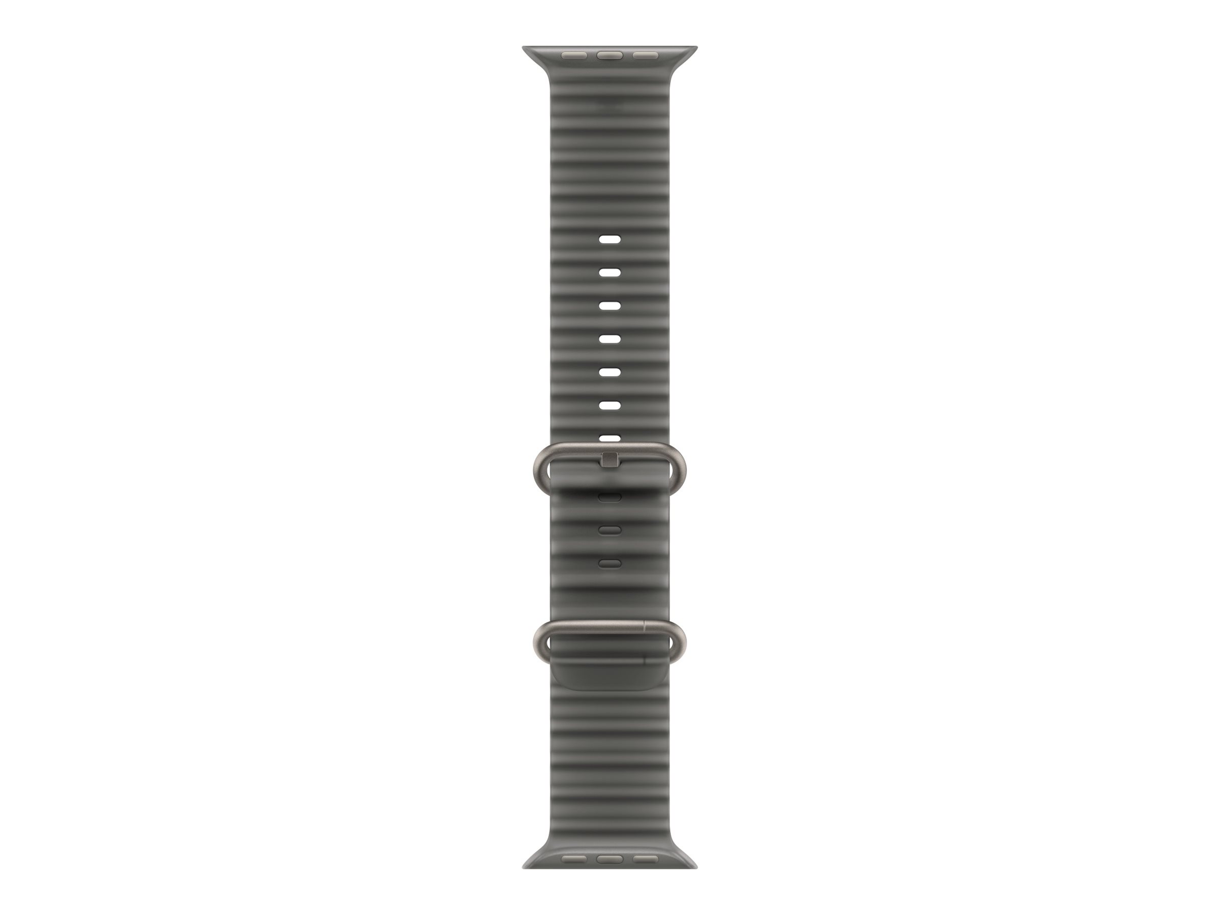 APPLE 49mm Translucent Black Ocean Band - Natural Titanium Finish | Apple